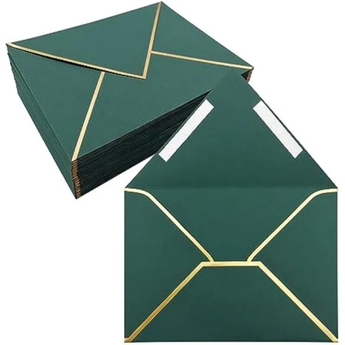 50 упаковок 4x6/5×7 дюймов, самозапечатывающиеся конверты для приглашений с самоклеящимися конвертами формата А6/А7, самозапечатывающиеся для свадебных приглашений