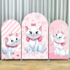 TB Marie Cat Arch фон крышка розовый бант для девочки украшение для дня рождения фотография фон стены принадлежности для детского душа