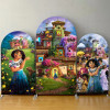 Disney Encanto арочный фон, волшебный цветочный дом, детский душ, детский день рождения, вечеринка, фон, настенный декор, тканевые принадлежности