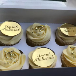 10 шт. umrah mubarak Топперы для кексов Мусульманский исламский Рамадан Карим Iftar hajj party Happy eid Al-Adha праздничное украшение стола