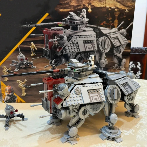 Технический AT-TE Walker 75337 Модель MOC 1082 шт. Строительный блок Космический робот Комплект Самоблокирующиеся кирпичи DIY Соберите подарок на день рождения Игрушка