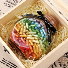 50pcs, Small Love Capsules With Blank Paper Rolls, Mini Message Letters Love Wish Bottles, Valentine's Day Gifts