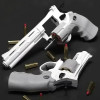 Пластиковый игрушечный пистолет lZp5 Magnum 357, длинный сплав, револьвер, мягкая пуля для мальчиков, уличные игрушечные пистолеты, подарки на день рождения, вечеринку с определением пола