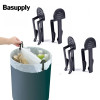 Basupply 4 шт./лот, практичный пластиковый зажим для мусорных пакетов, фиксированный держатель для мусорных пакетов, зажим для мусорного бака, кухонные приборы