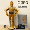 1138 шт. MINISO Disney UCS Star Battle C-3PO робот 75398 строительные блоки модель головоломки для детей праздничная вечеринка подарок на день рождения