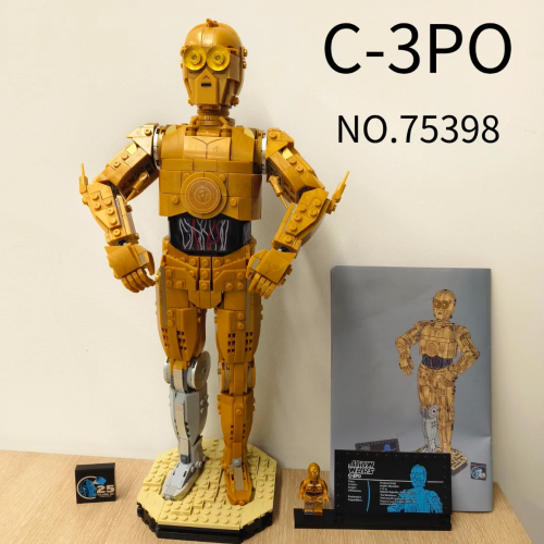 1138 шт. MINISO Disney UCS Star Battle C-3PO робот 75398 строительные блоки модель головоломки для детей праздничная вечеринка подарок на день рождения