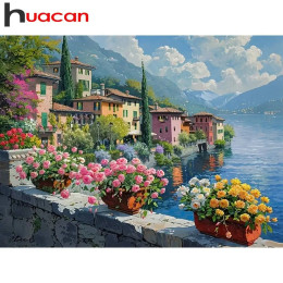 Huacan алмазная живопись животное панда полная круглая квадратная мозаика гриб новая коллекция домашний декор