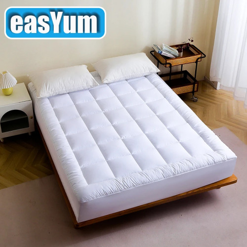 Easyum 100% полиэстер, серый, белый, двойной, полностью Королевский матрас, наматрасник, защитный чехол