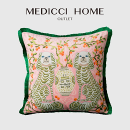 Medicci Home великолепный чехол для подушки с принтом восточных мистических животных в древнем стиле, декоративная наволочка, роскошная Coussin 50x50 см