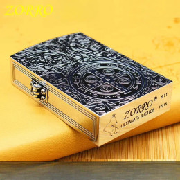 Металлическая личная зажигалка Zorro, креативная сверхмощная броня, очень большая зажигалка, подарок, ограниченная серия, мужской гаджет