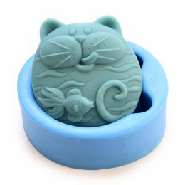Антипригарная силиконовая форма 3D силиконовая форма для мыла DIY новый кот рыба Ремесло Искусство силиконовая форма для мыла Ремесло форма DIY ручной работы форма для свечей