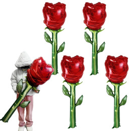 1/2/3/4/5 шт. большие 132 см розы на день матери фольгированные шары на день Святого Валентина, свадьба, помолвка, день рождения, украшения