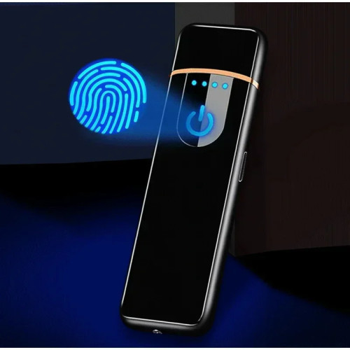 Тонкая USB электрическая зажигалка, перезаряжаемые сенсорные ветрозащитные аксессуары для сигарет, электрическая зажигалка, портативная зажигалка