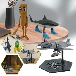 Итальянский Brainrot Tung Sahur Фигурка Игрушка Tralalero Tralala Фигурки Bombardino Crocodilo Shimpanzini Bananini Модель Декор Кукла Подарок