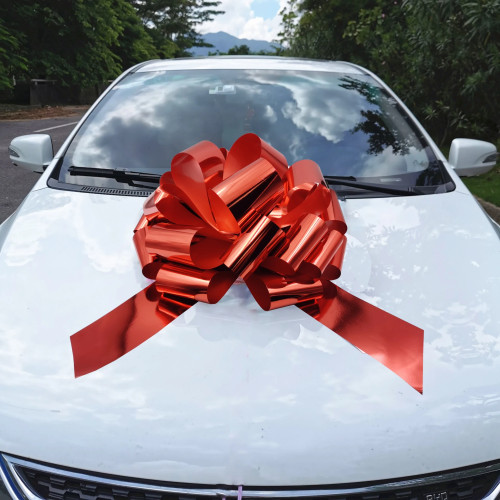 Автомобильный бант, автомобильная подарочная упаковка, 18-дюймовый рождественский красный бант для подарка, велосипедная техника, вечеринка, день рождения, свадьба, гирлянды, декор