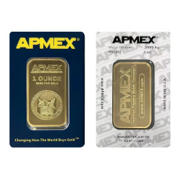 Золотой стержень APMEX, высокое качество, позолоченный слиток Apmex, немагнитный серебряный стержень, хит продаж, бизнес-подарок, коллекционный