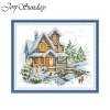 Joy Sunday Набор для вышивки крестом Winter Lodge HD Вышивка с рисунком Счетная ткань Aida 16CT 14CT 11CT Наборы для вышивания «сделай сам» Домашний декор