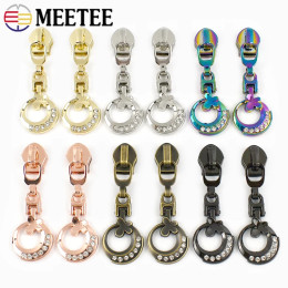 Meetee 5-30 шт. 5 #   Нейлоновые ползунки на молнии, сумки, карманные головки на молнии, комплекты для ремонта одежды, сменные швейные аксессуары «сделай сам»