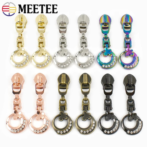Meetee 5-30 шт. 5 #   Нейлоновые ползунки на молнии, сумки, карманные головки на молнии, комплекты для ремонта одежды, сменные швейные аксессуары «сделай сам»