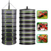 2-8 слоев сетки для сушки трав, подвесная корзина для рыбы, складная сушилка для трав, сумка для сушки овощей, сетчатый органайзер для цветов, бутонов, растений