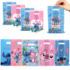 10/20/30 шт., подарочные пакеты для вечеринок Disney Lilo&Stitch, пакеты для упаковки конфет и печенья, сумка для закусок, детский душ, товары для дня рождения