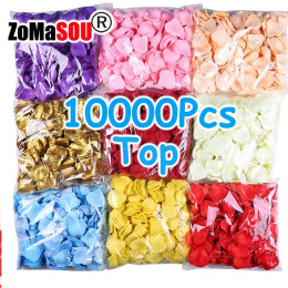 10000-100 шт. верхние искусственные лепестки роз, красочные красные, белые, золотые лепестки роз, цветы, романтическая свадебная вечеринка, декор на день Святого Валентина