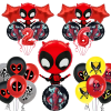 Набор фольгированных воздушных шаров Disney Deadpool и Росомаха, с днем рождения, года, 32 дюйма, сувениры для мальчиков 1-9 годов, подарок для детского душа