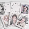 50 шт., рукава для карточек Idol, INS, защита для фотокарт в балетном стиле, прозрачный бант с принтом, самоклеящиеся мешки Opp, упаковочная сумка