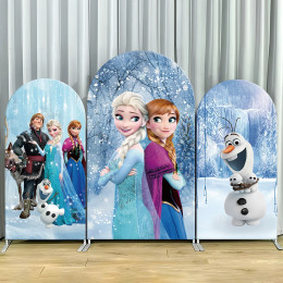 TB Disney Frozen Анна и Эльза Принцесса Арка Фон Обложка для Девочки День Рождения Декор Фото Фон Стены Детский Душ Реквизит