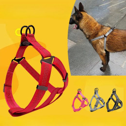 Шлейка для собак Y-образной формы, регулируемая шлейка для щенка, дышащая светоотражающая шлейка для домашних животных, жилет для чихуахуа, лабрадор, шлейка без тяги