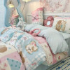 Kawaii комплект постельного белья для детей Ins Twin Queen Size пододеяльник плоская простыня наволочка без наполнителя для девочек и мальчиков домашнее постельное белье Totel