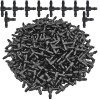 Пластиковый 3-ходовой тройник с бородкой, 50 шт., соединитель для шлангов 4/7 мм, аксессуары для полива сада