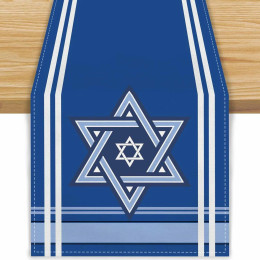Happy Passover льняные дорожки для стола еврейский фестиваль декор стола многоразовые дорожки для кухонного обеденного стола украшения для вечеринок