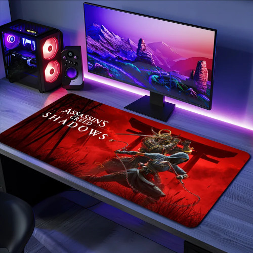Коврик для мыши Game A-Assassins Creed Shadows S, коврики для клавиатуры, офисный большой коврик для мыши, большой противоскользящий резиновый коврик для компьютерной мыши