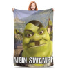 Одеяло Shreks Pun Funny Memes с бархатным принтом, дышащее ультра-мягкое одеяло для дома, путешествия, ковер