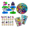 BEAST KINGDOM Teen Titans GO Baby Shower с днем рождения бумажный стаканчик соломенное украшение для вечеринки Cupcaketopper тарелка спиральный баннер
