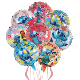 8 шт. воздушный шар Disney Lilo&Stitch на тему дня рождения, 18 дюймов, воздушный шар, украшение для вечеринки, набор воздушных шаров для детского душа, детские принадлежности, игрушка Globo