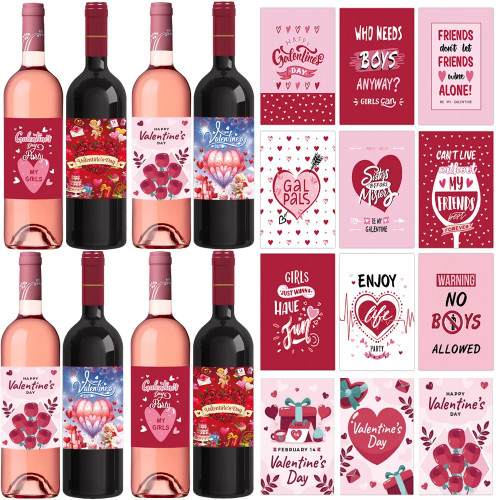 Набор наклеек для бутылок вина на День святого Валентина, набор наклеек Be My Valentine, декор для бутылки вина, товары для вечеринок на День святого Валентина, подарок для влюбленных