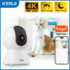KERUI Wi-Fi IP-камера для домашних животных Домашняя безопасность Камера для собак и кошек Tuya Smart 4K 8MP HD Видео ночного видения Спостережение AI Alerts Mini Cam