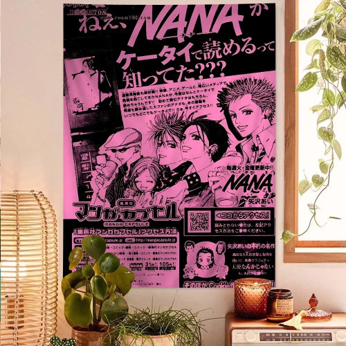 Японский классический аниме NANA мультфильм гобелен богемные настенные гобелены Мандала настенные листы