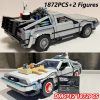 Новинка 10300 Назад в будущее Машина времени 1872PCS DeLorean DMC-12 Строительные блоки модель автомобиля кирпичи комплект взрослые игрушки подарки на день рождения