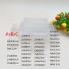 100 шт., прозрачная пластиковая коробка ABC с обеих сторон