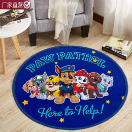 MINISO Disney Paw Patrols круглый ковер детская спальня прикроватный коврик нескользящий мягкий напольный коврик диван журнальный столик коврики для домашнего декора