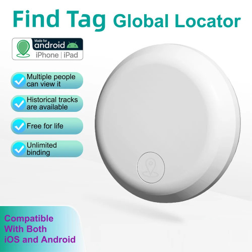 Умный Bluetooth GPS-трекер Работает с системой Android и IOS Air Tag Мини-локатор Ключевой искатель для домашних животных Локатор для кошек, собак, птиц Отслеживание