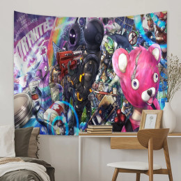 F-FortniteS мультфильм тематическая вечеринка фон виниловый фон для фотосъемки украшения для дня рождения