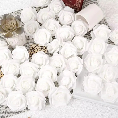PE Foam Rose Высококачественный цветок Рождество Свадебный букет невесты Декор автомобиля DIY подарочная коробка Венок для дома Открытый сад Праздничная вечеринка