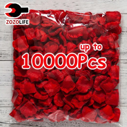 100-10000 шт., красочные искусственные лепестки роз, красные, белые, золотые розы, лепестки цветов, романтическая свадебная вечеринка, декор на день Святого Валентина