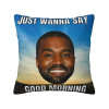 Забавные чехлы для подушек Kanye West Meme 40x40 см, мягкая наволочка для дивана, автомобиля, квадратная наволочка, украшение для гостиной
