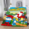 Милое одеяло с принтом Smurfs, одеяла для пикника, теплое одеяло, мягкое и удобное одеяло, подарок на день рождения для дома и путешествий