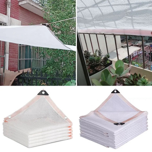 40 ~ 80% белая HDPE солнцезащитная сетка для улицы, защита от УФ-лучей, солнцезащитная сетка, бонсай, цветок, суккулентное растение, солнцезащитная сетка